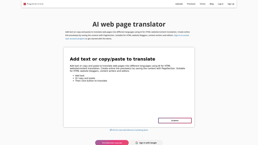 AI Web Page Translator : Instant HTML Translate & Edit AI Web Page Translator : Instant HTML Translate & Edit