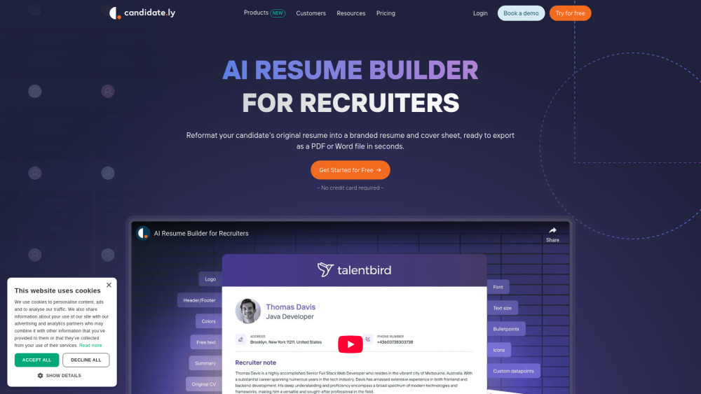 AI Resume Builder for Recruiters: Branded PDFs & AI Summaries AI Resume Builder for Recruiters: Branded PDFs & AI Summaries