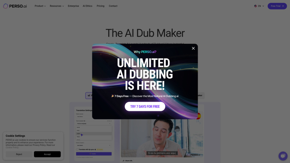 PERSO.ai : AI Video Dubbing, Creation & Live Chat Platform PERSO.ai : AI Video Dubbing, Creation & Live Chat Platform