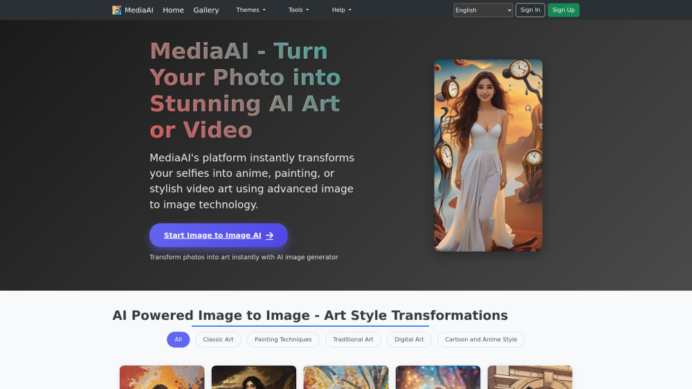 mediaai : AI Photo-to-Art & Video Transformation Platform mediaai : AI Photo-to-Art & Video Transformation Platform