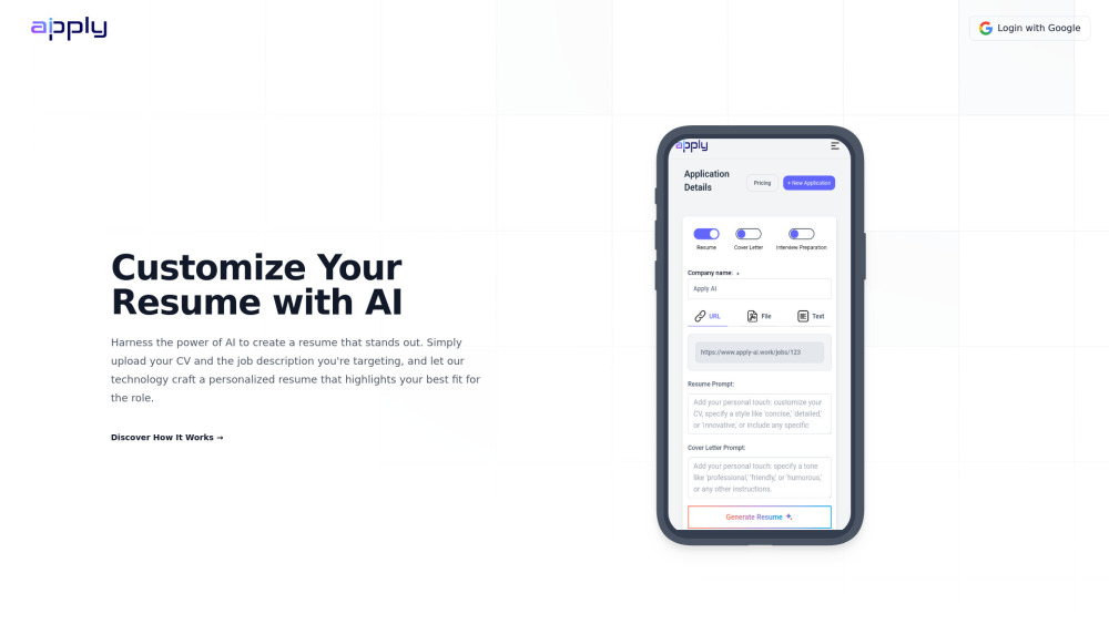 ApplyAI: AI-Powered Resume & Cover Letter Optimizer