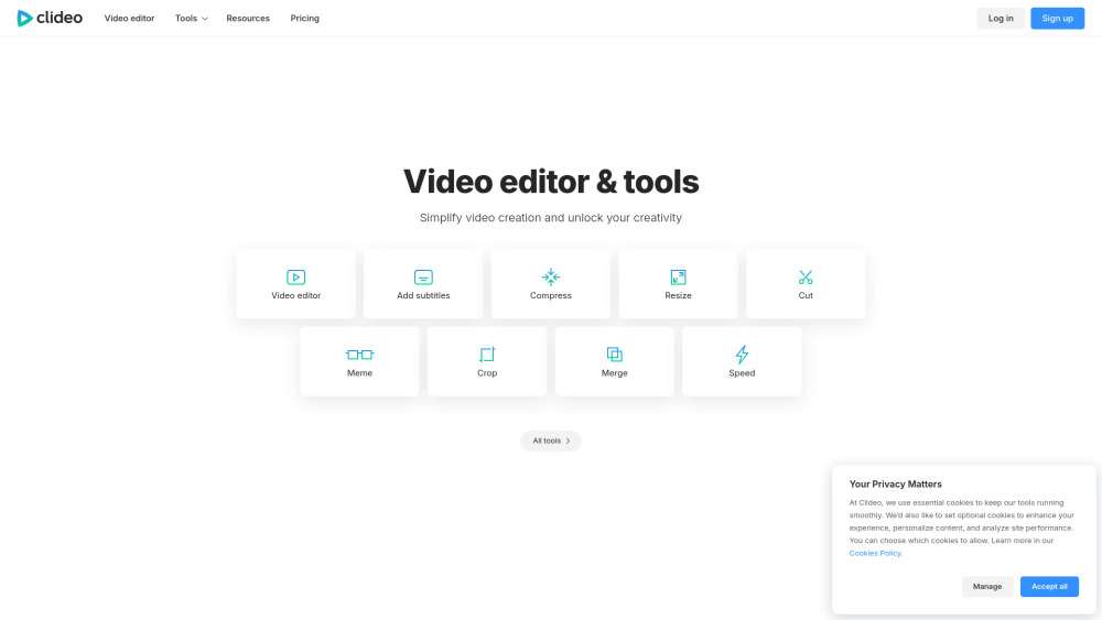 Clideo: Online Video, Image & GIF Editor—Fast, Free, No Skills