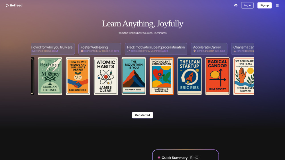 BeFreed: Learn Anything Joyfully, Faster & Better Retention