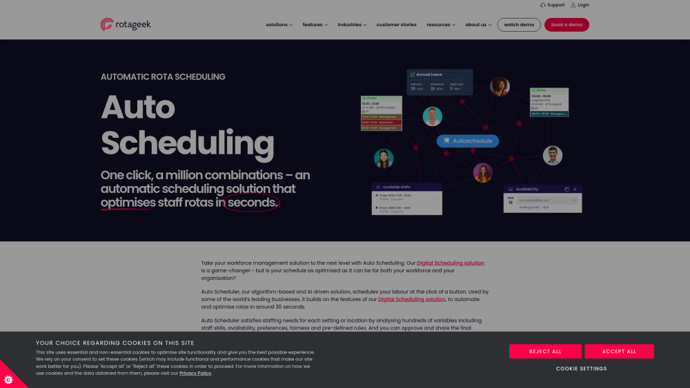 Rotageek : AI Scheduling, Labor Cost Optimization, Efficiency