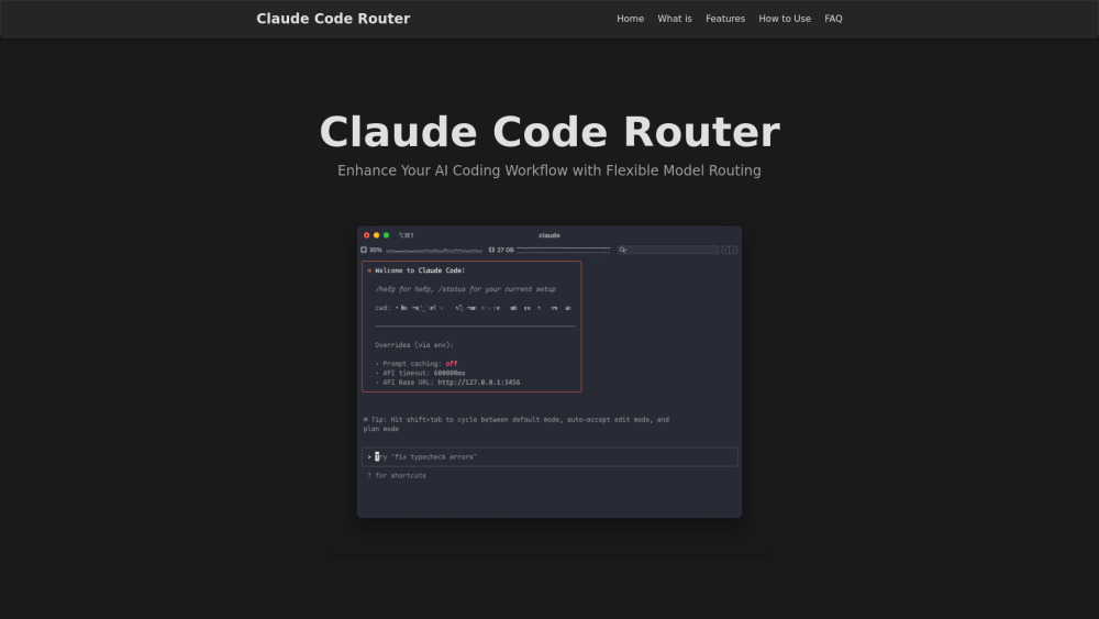 Claude Code Router : Smart Model Routing & Real-Time Cost Optimization