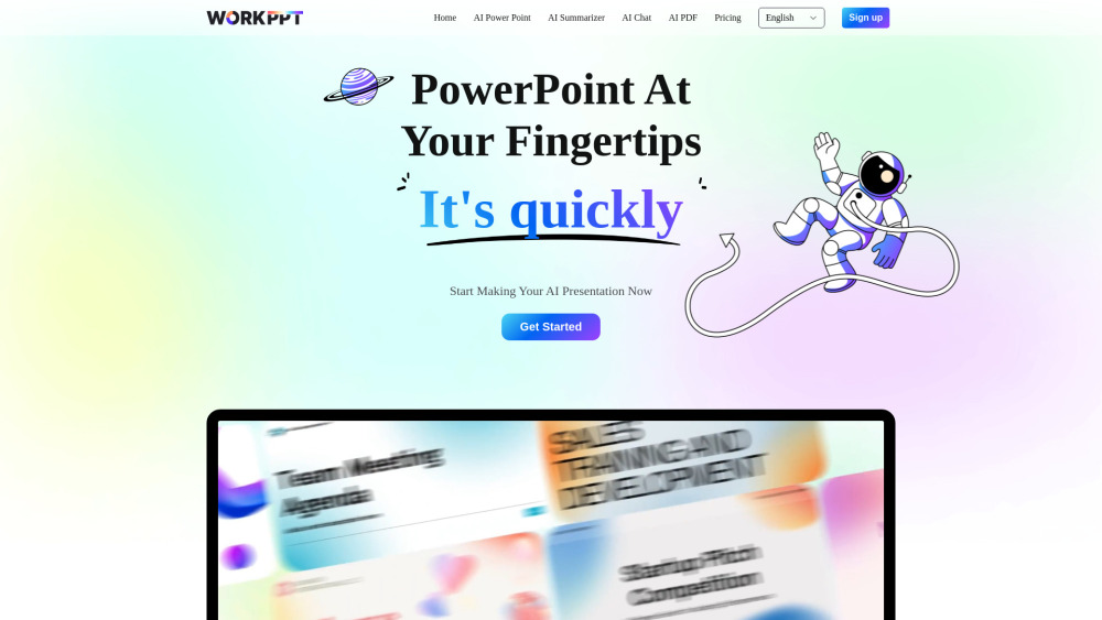 WorkPPT : AI Presentations, Summarization & PDF Management