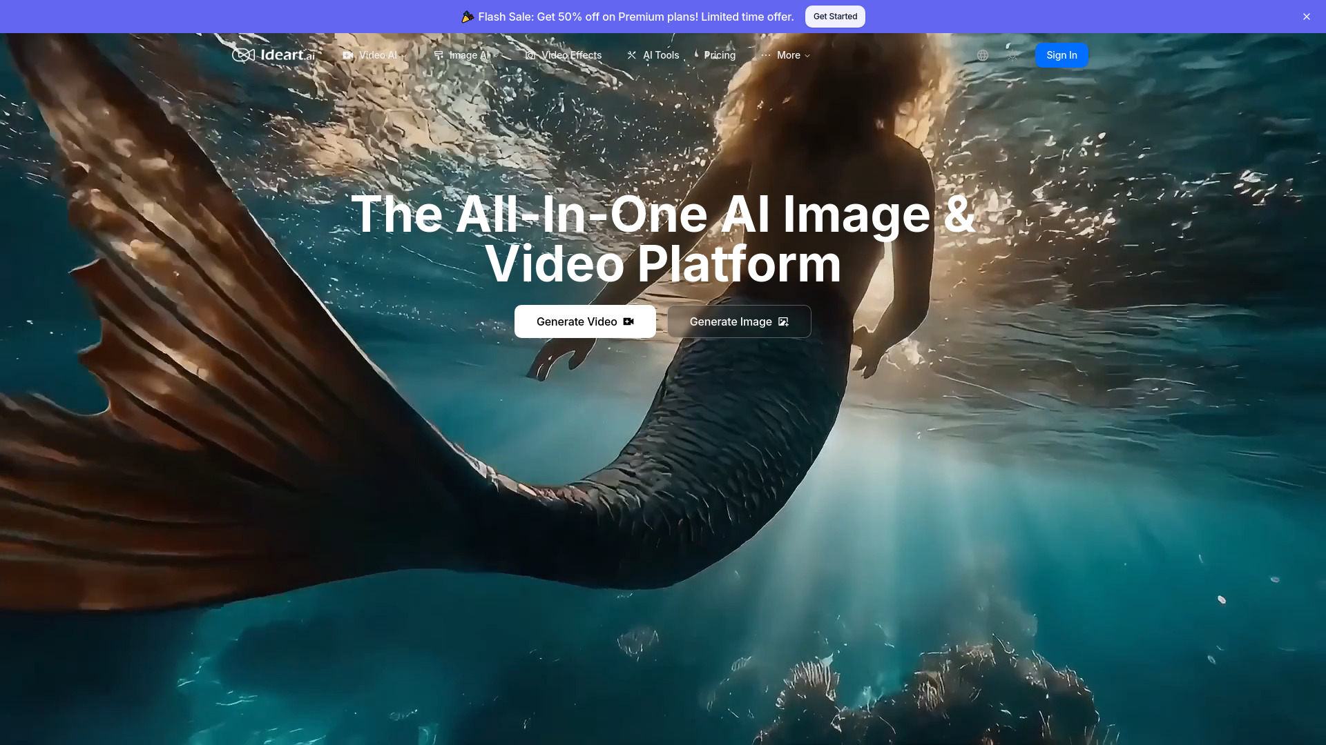 IDEART AI website preview