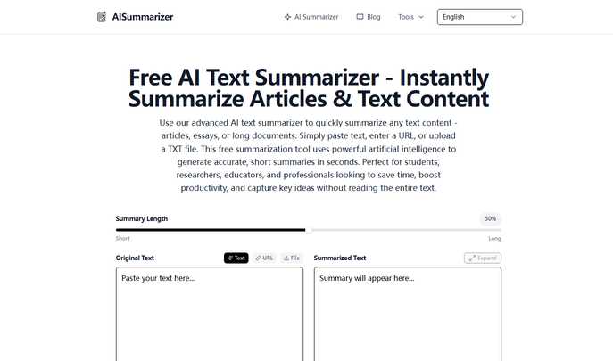 AISummarizer: Free AI Text Summarizer for Instant Article & Text Summary Tool AISummarizer: Free AI Text Summarizer for Instant Article & Text Summary Tool