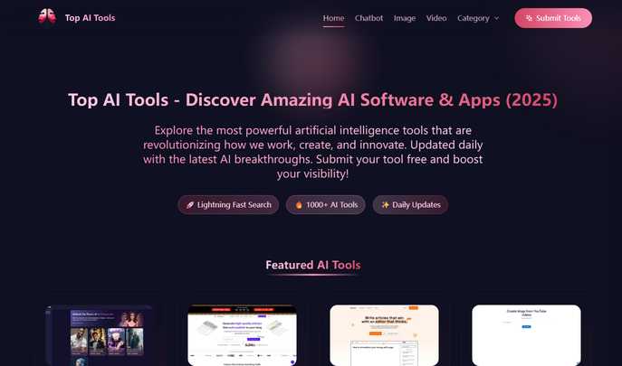 Top AI Tools: Discover Cutting-Edge AI Software & Apps for Enhanced Workflow Top AI Tools: Discover Cutting-Edge AI Software & Apps for Enhanced Workflow