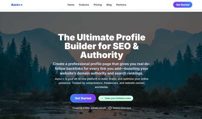 Aura++ Pro Plan: Premium Profile Builder & Do-Follow Links for SEO Boost
