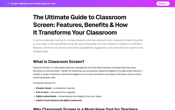 Classroom Screen : Timers, Polls, Name Picker, Noise Monitor
