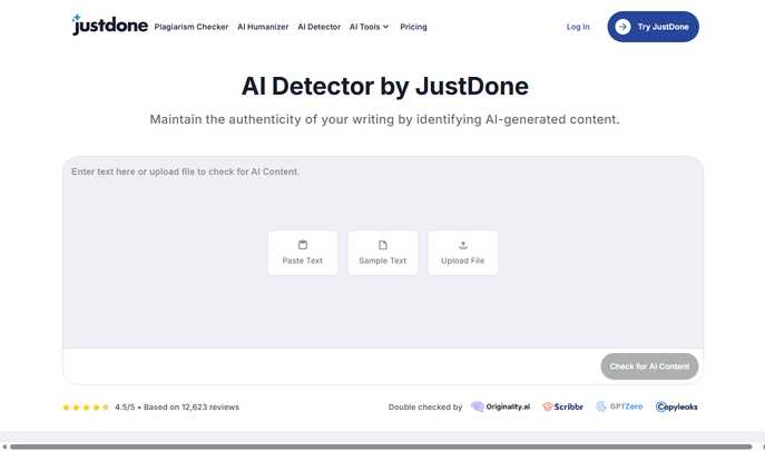 JustDone AI Detector: Uncover AI-Generated Text Fast JustDone AI Detector: Uncover AI-Generated Text Fast