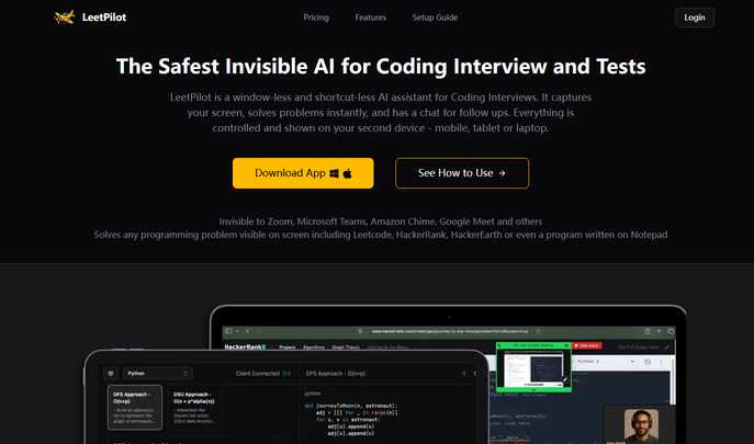 Leet Pilot: Invisible AI for Coding Interviews & Tests Leet Pilot: Invisible AI for Coding Interviews & Tests