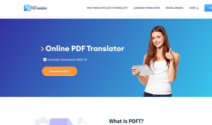 PDFT.AI: Free AI Document Translator for PDF, DOCX, XLSX & Text Files in 100+ Languages with Format Preservation