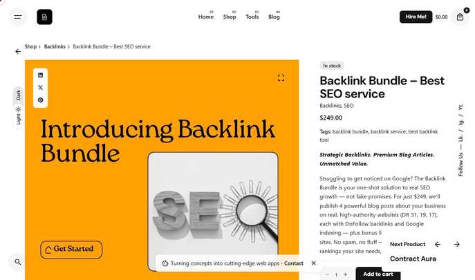 Backlink Bundle - Best SEO Service: 4 High DA Posts, Dofollow Backlinks, Google Indexed for $249