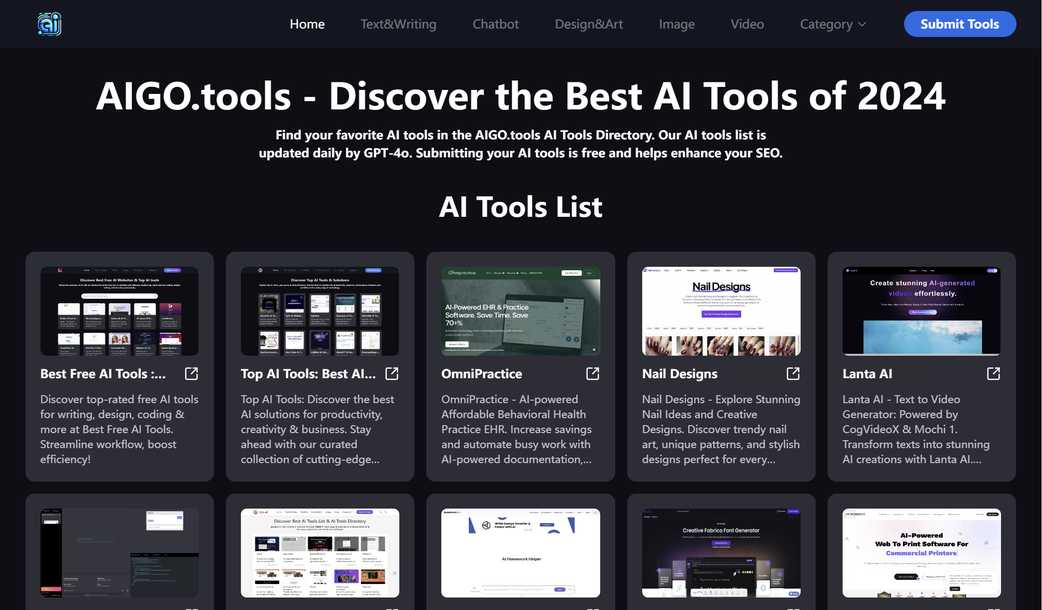 AIGO.tools AI Directory: Free, Comprehensive & Easy Access to Top AI Tools
