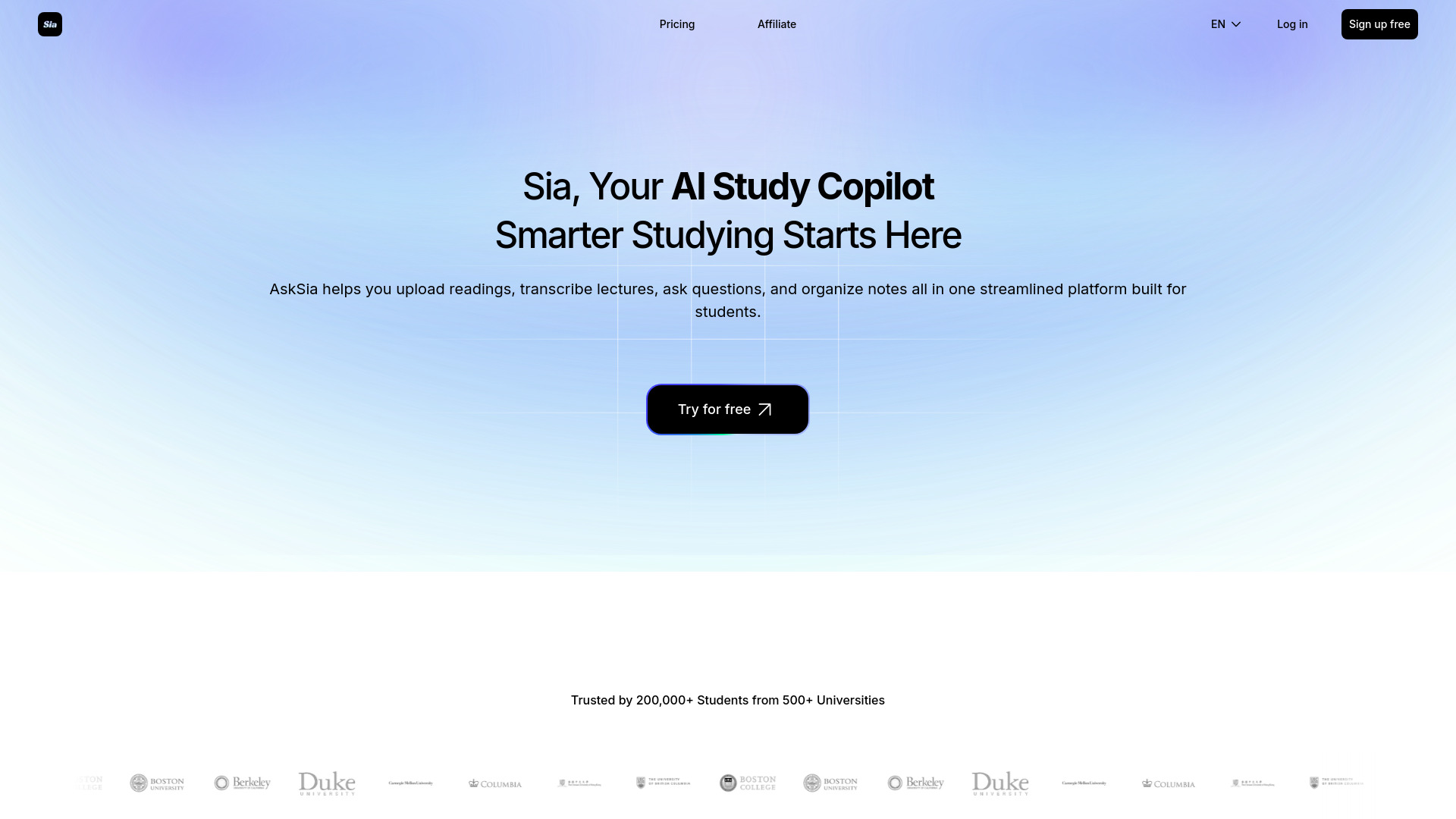 Asksia - AI Tutor & Study Copilot: PDFs, Transcribe, Homework, Notes