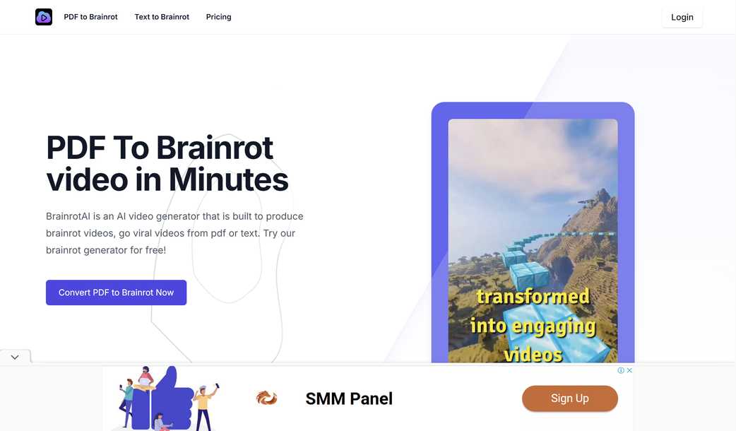 PDF To Brainrot: AI Converts PDFs to Viral TikTok Videos
