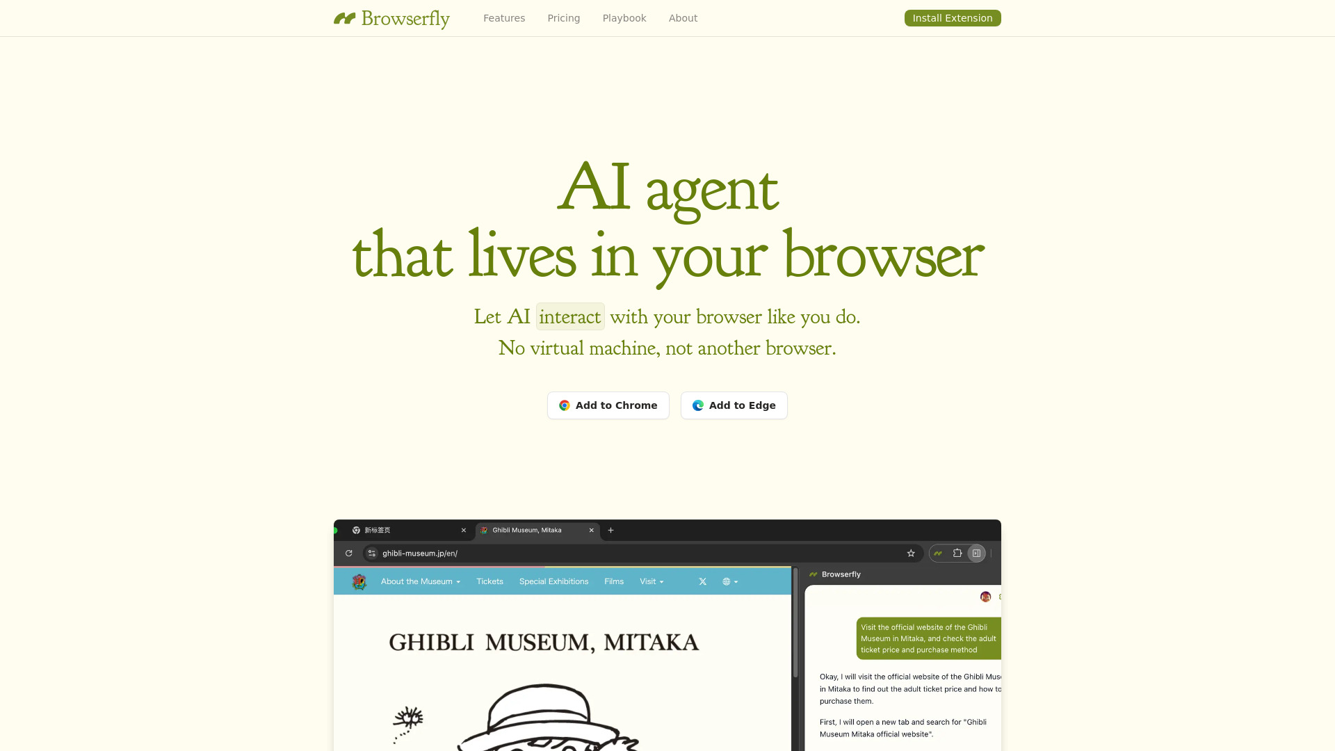 Browserfly : AI Browser Automation, No Code, Natural Language