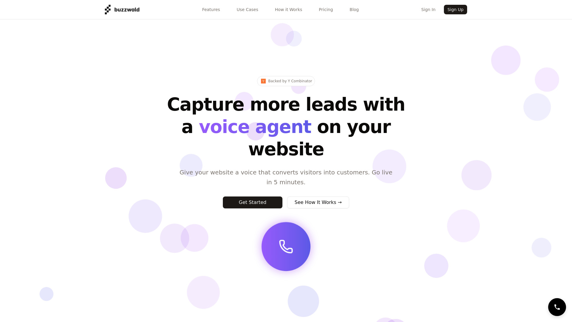 Buzzwald - AI Voice Agent for Lead Conversion : Qualify, Book, Insights