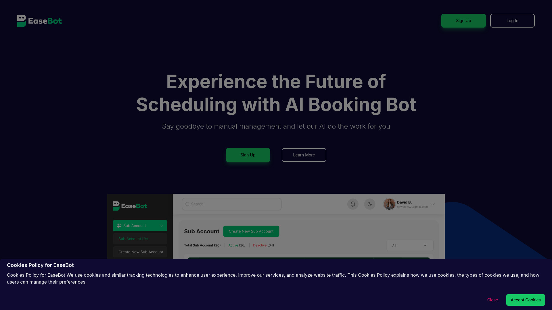 EaseBot - AI Booking Bot : Auto-Schedule, CRM Sync, Boost Conversions