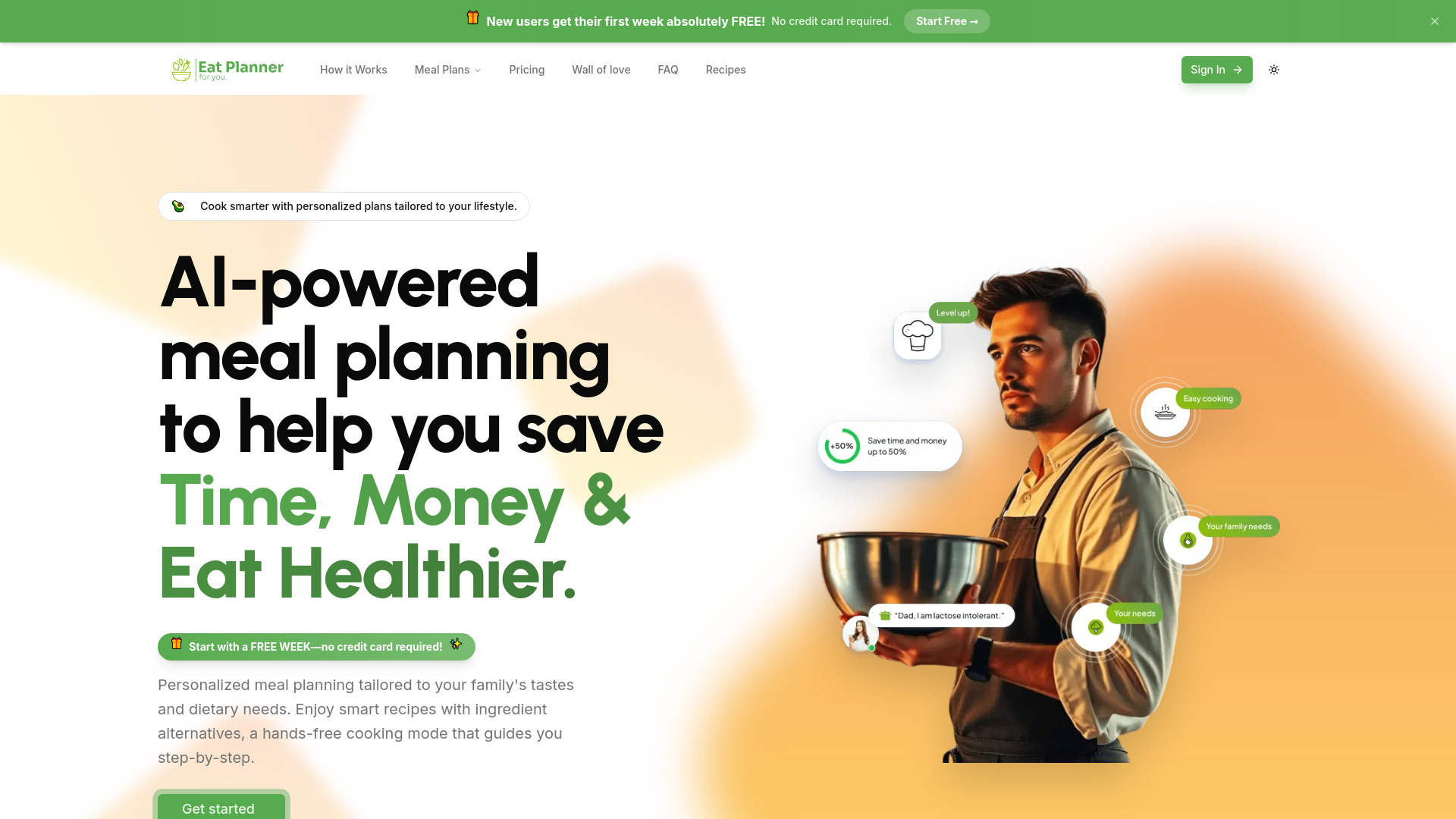 Eat Planner : AI Meal Plans, Smart Lists & Cooking Guides