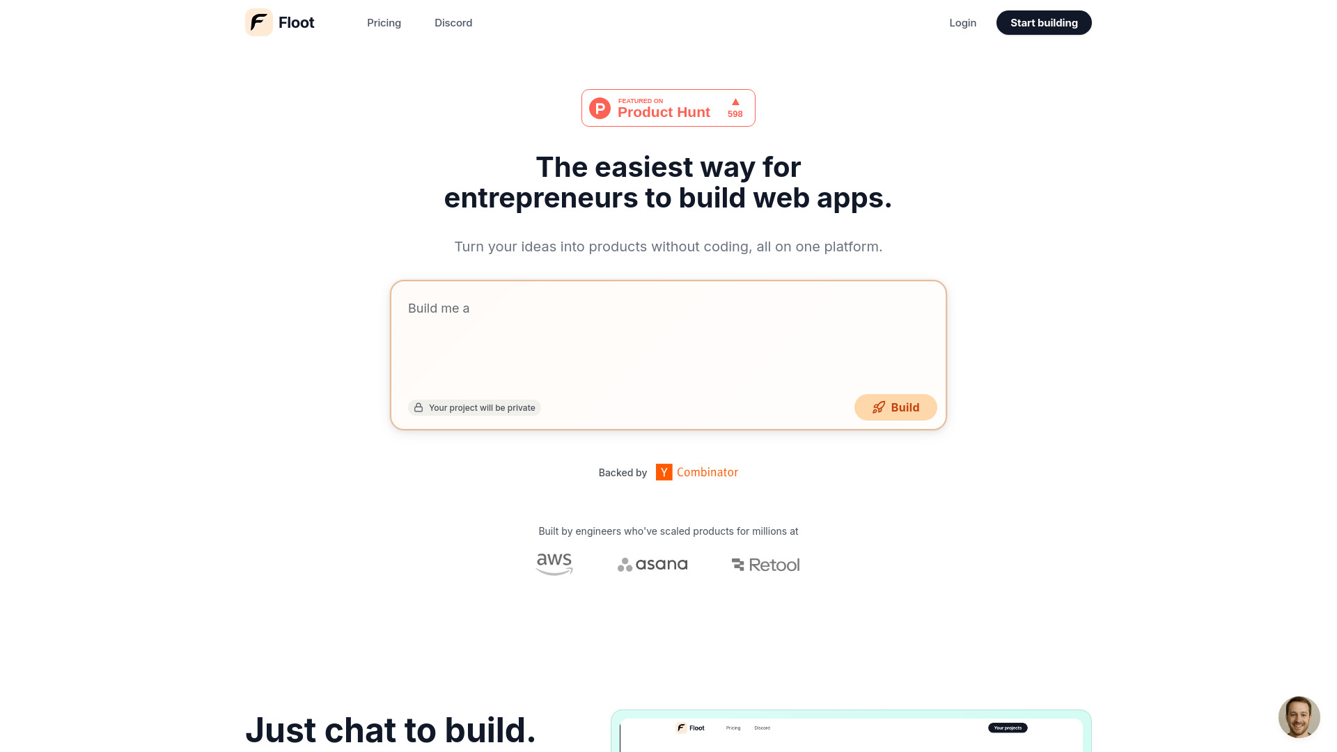 Floot: AI-Powered No-Code App Builder with Hosting & DB