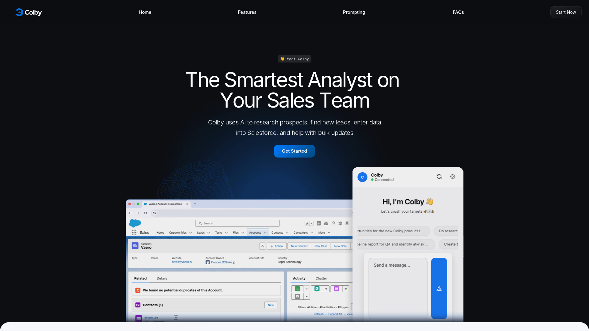 Colby AI : Voice-Powered Salesforce Assistant for Data Entry & Lead Creation