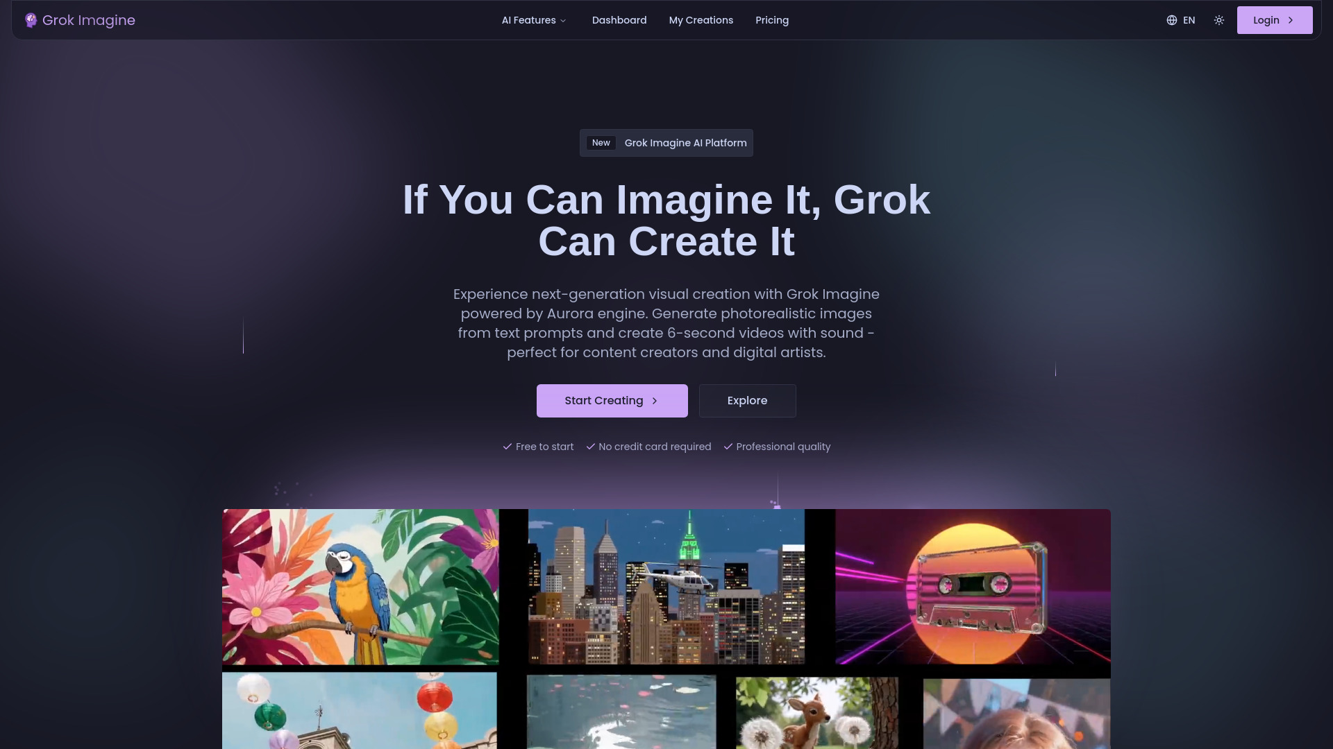 Grok Imagine : Photorealistic Images & 6-sec Videos with Sound