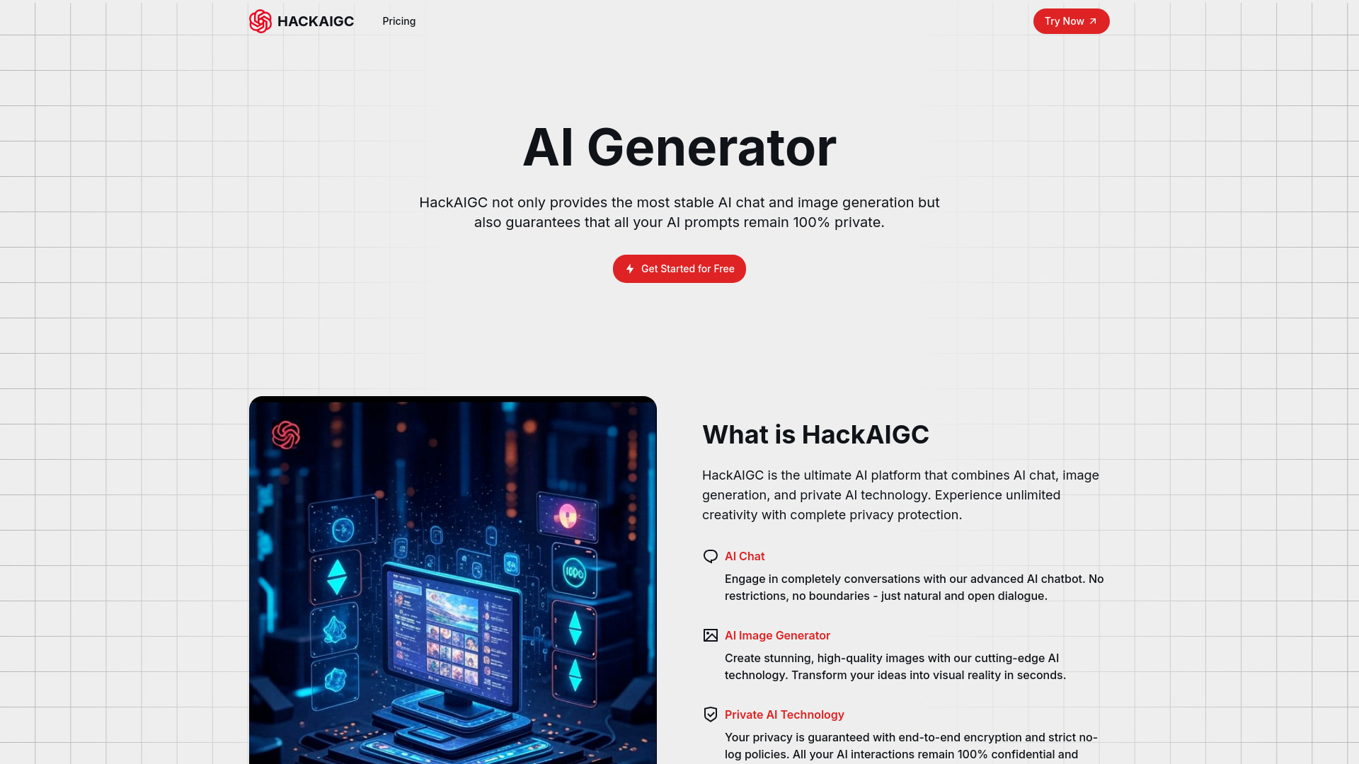 HackAIGC : Uncensored AI Chat & Image Generation, Private & Powerful