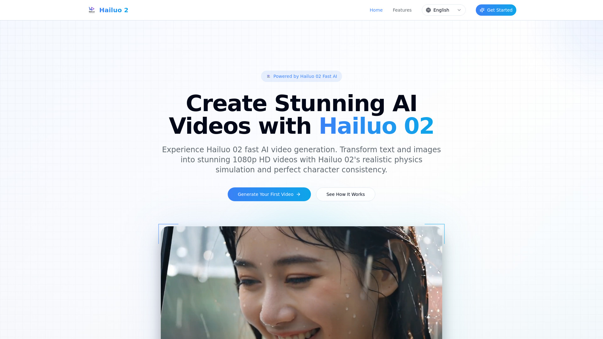 Hailuo 02 Fast - AI Video Generator : 1080p, Realistic Physics, Lip Sync