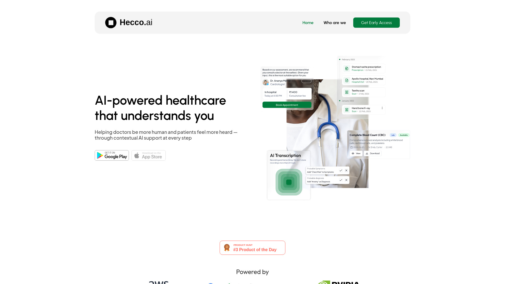 Hecco.ai : Instant Sync, Symptom Analysis, Doctor Support, Family Health