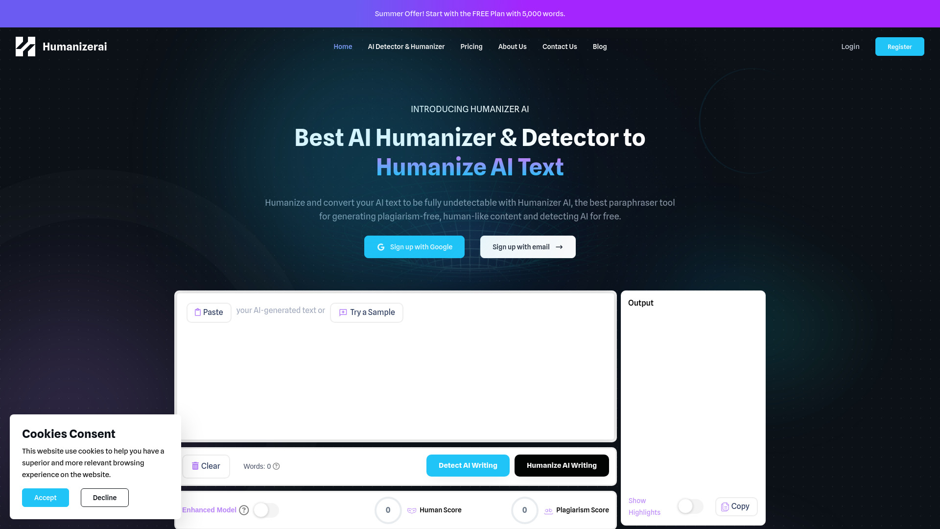 Humanizer AI : Free AI Text Humanizer & Detector Tool