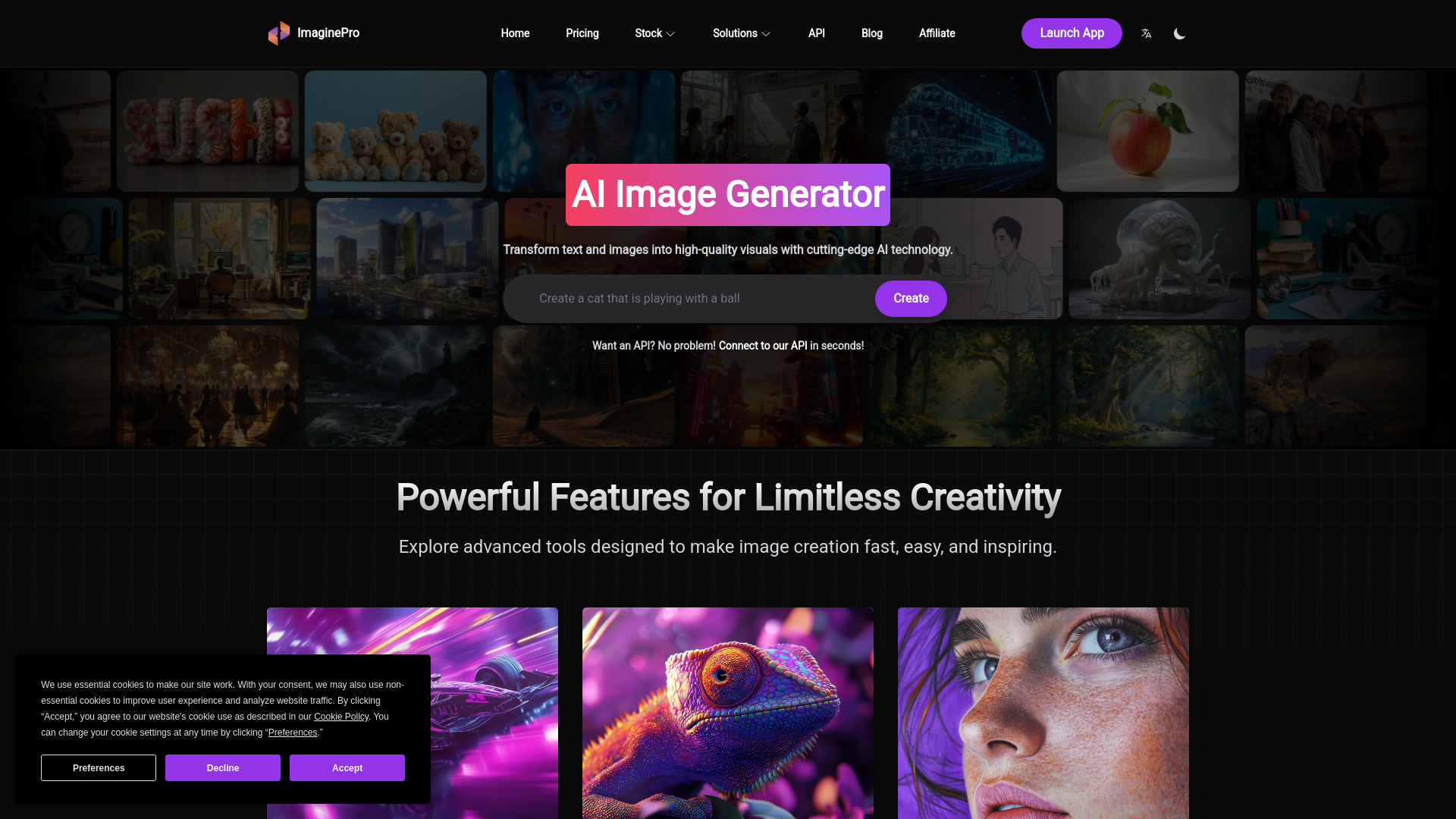 ImaginePro - AI Image Generator & Design Tool : AI Images, Background Removal, Pro Text Effects