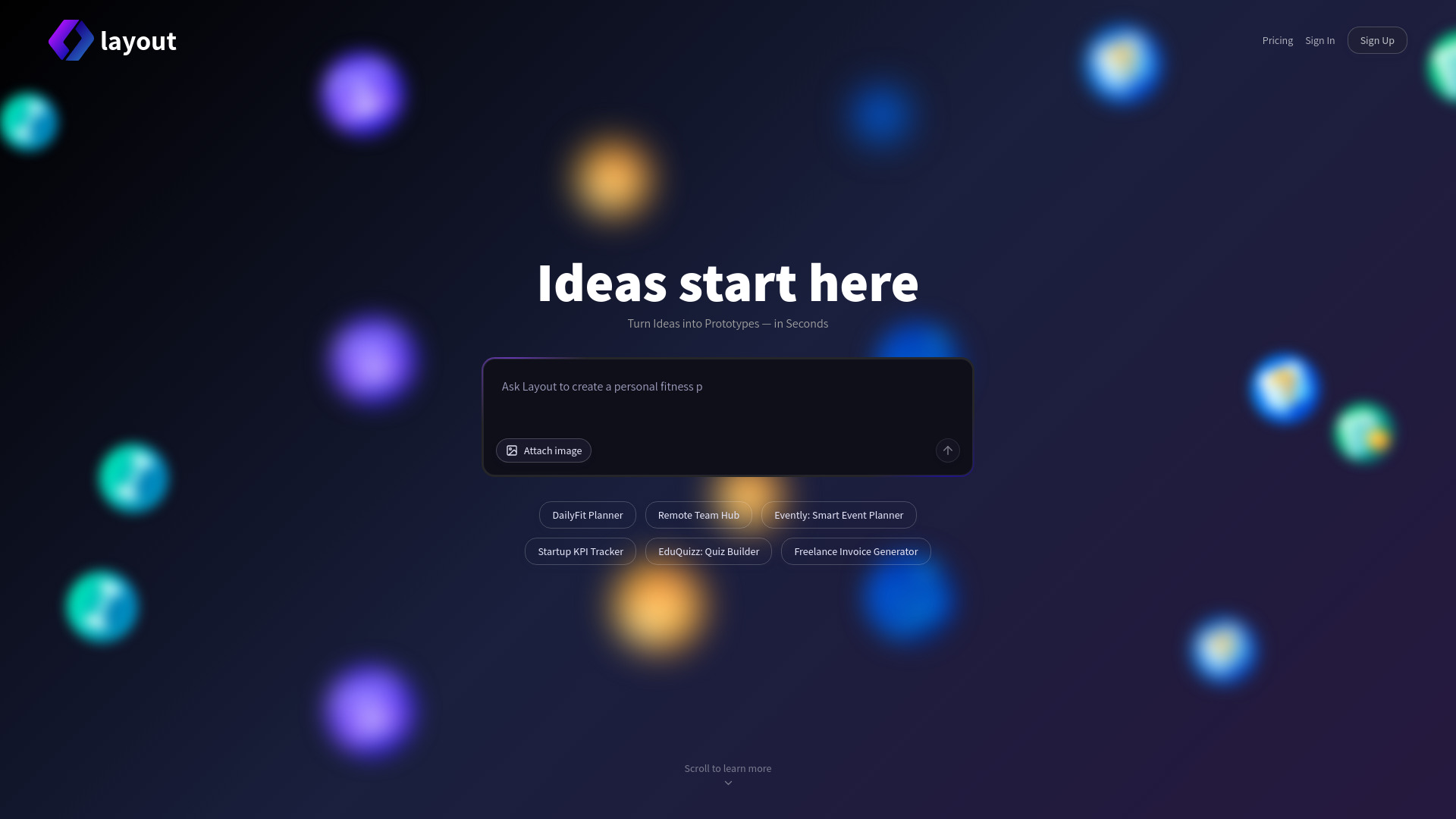 Layout - AI App Generator : No-Code MVP Builder, Instant Prototypes