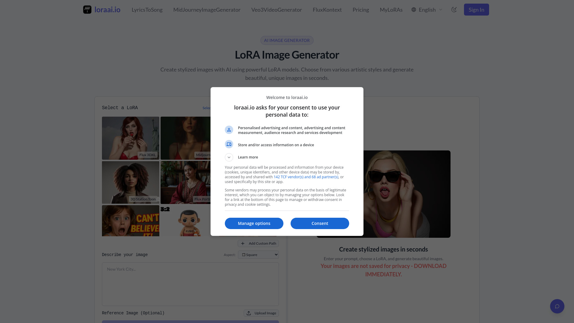 Lora - AI Image Generator : Custom LoRA Training, 95%+ Accuracy