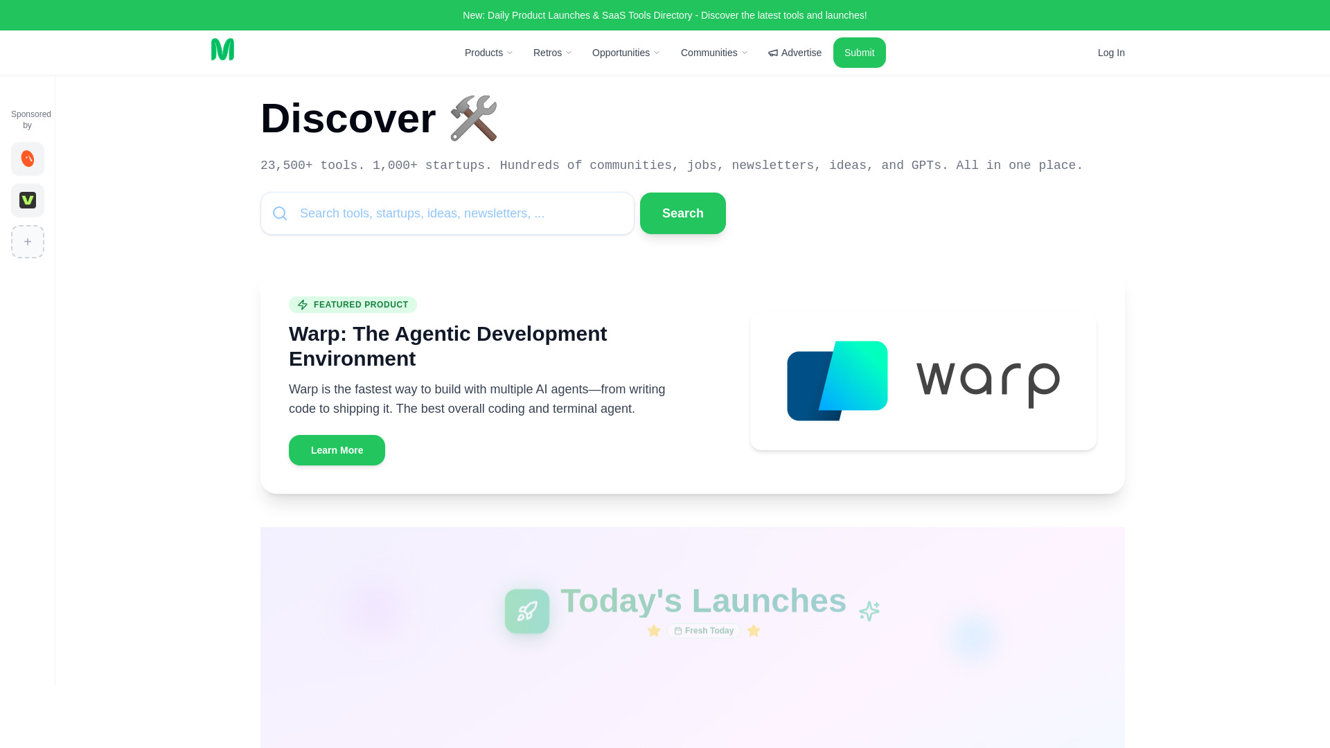 MarketMint : Discover 23,500+ SaaS Tools, Startups & GPTs