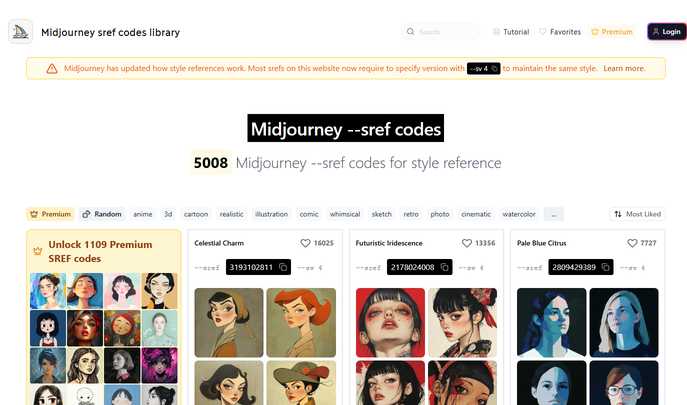 Midjourney Sref : 5008 Style Codes for AI Art Consistency & Quality