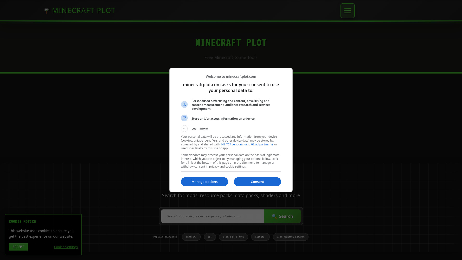 Minecraft Plot : Skin Grabber, Server Checker, Calculators