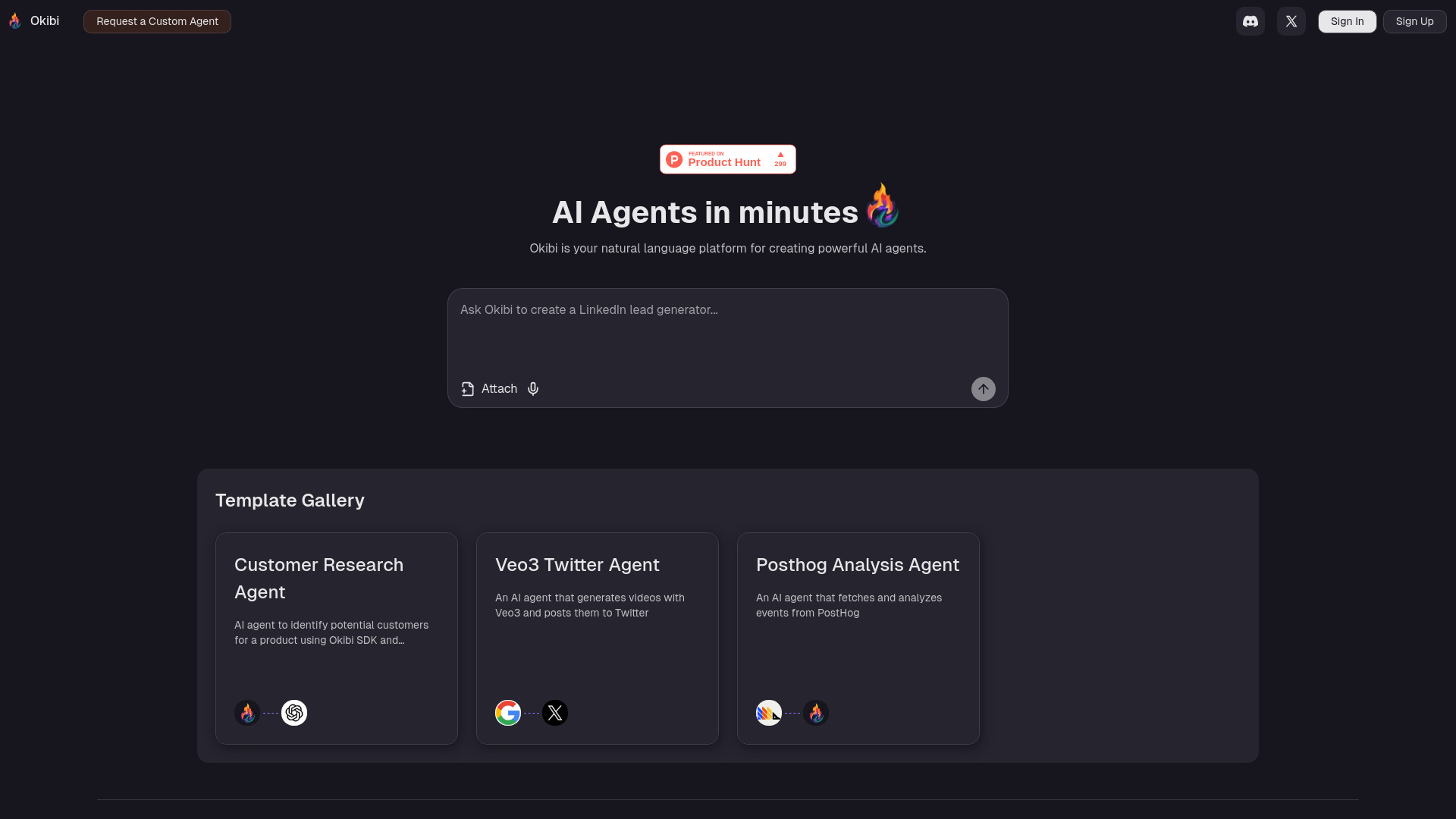 Okibi - AI-Powered Agent Creation Tool : No-Code, Visual, Instant