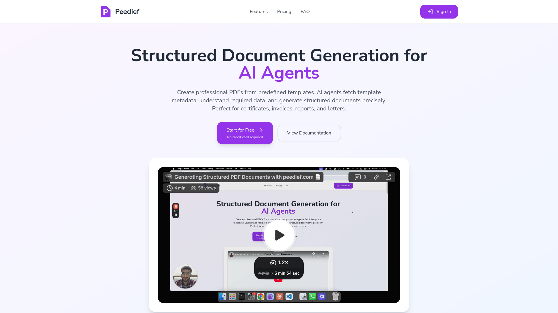 Peedief - AI-Powered PDF Generation MCP Server : Templates, Claude/GPT-4, Automation, Free Trial