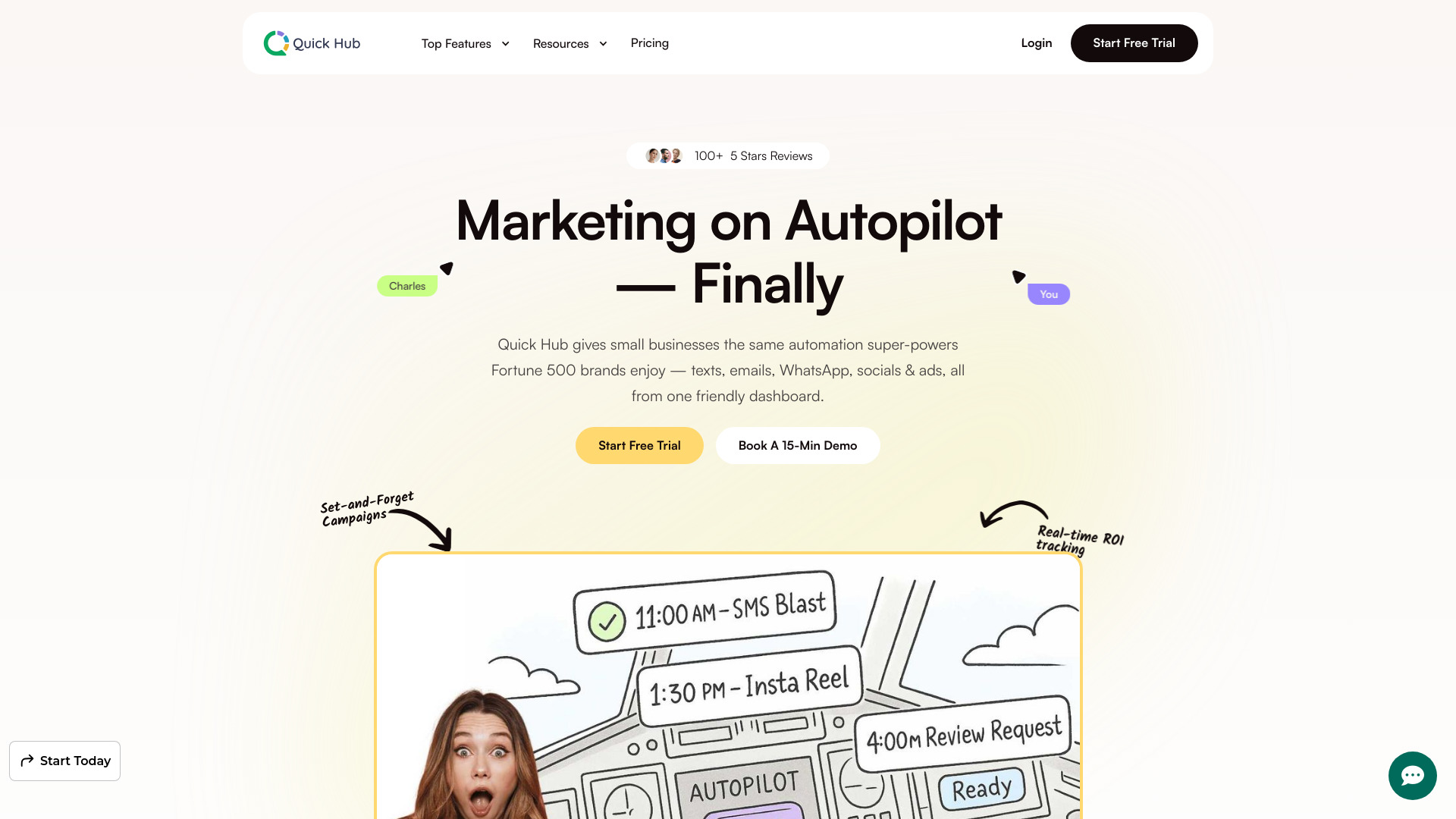 Quick Hub - AI Marketing Automation Platform : Social, Email, SMS, WhatsApp & Ads in One Dashboard