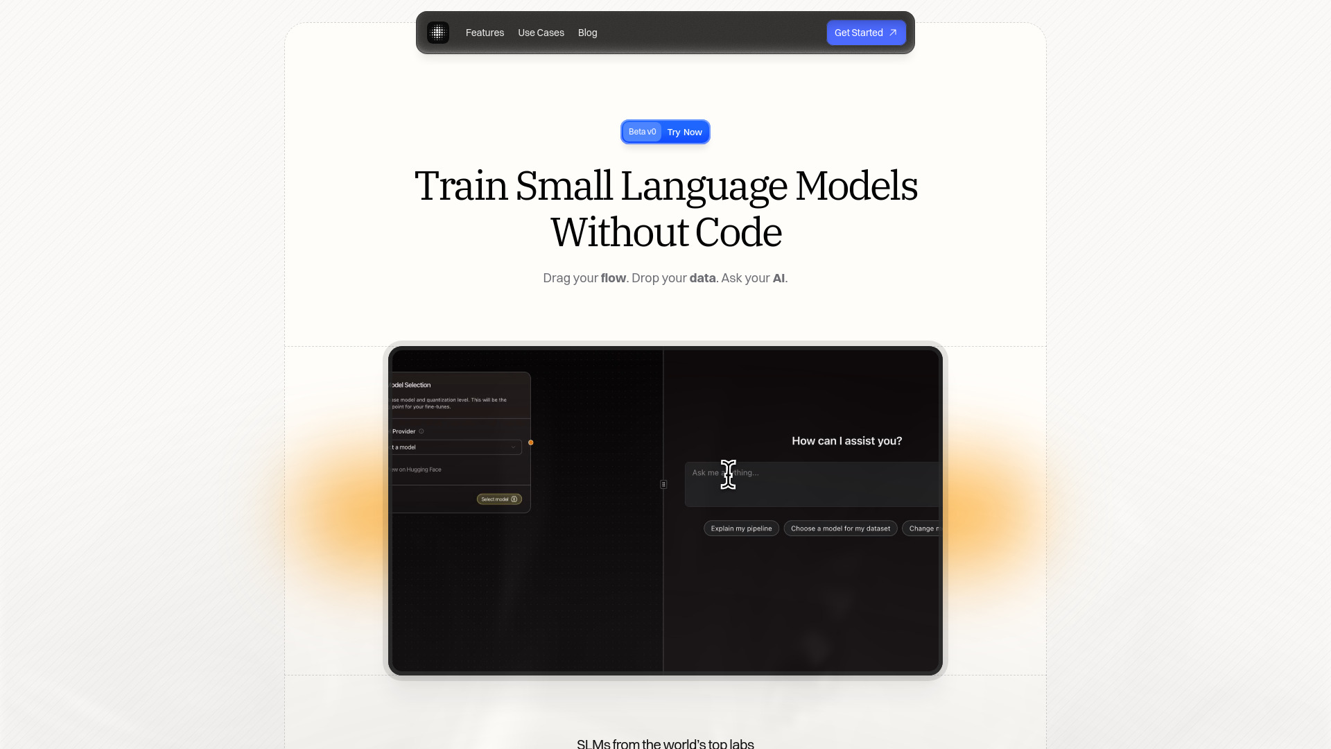 Radal - No-Code AI Model Training Platform : Visual LLM Fine-Tuning, AI Copilot, One-Click Deployment