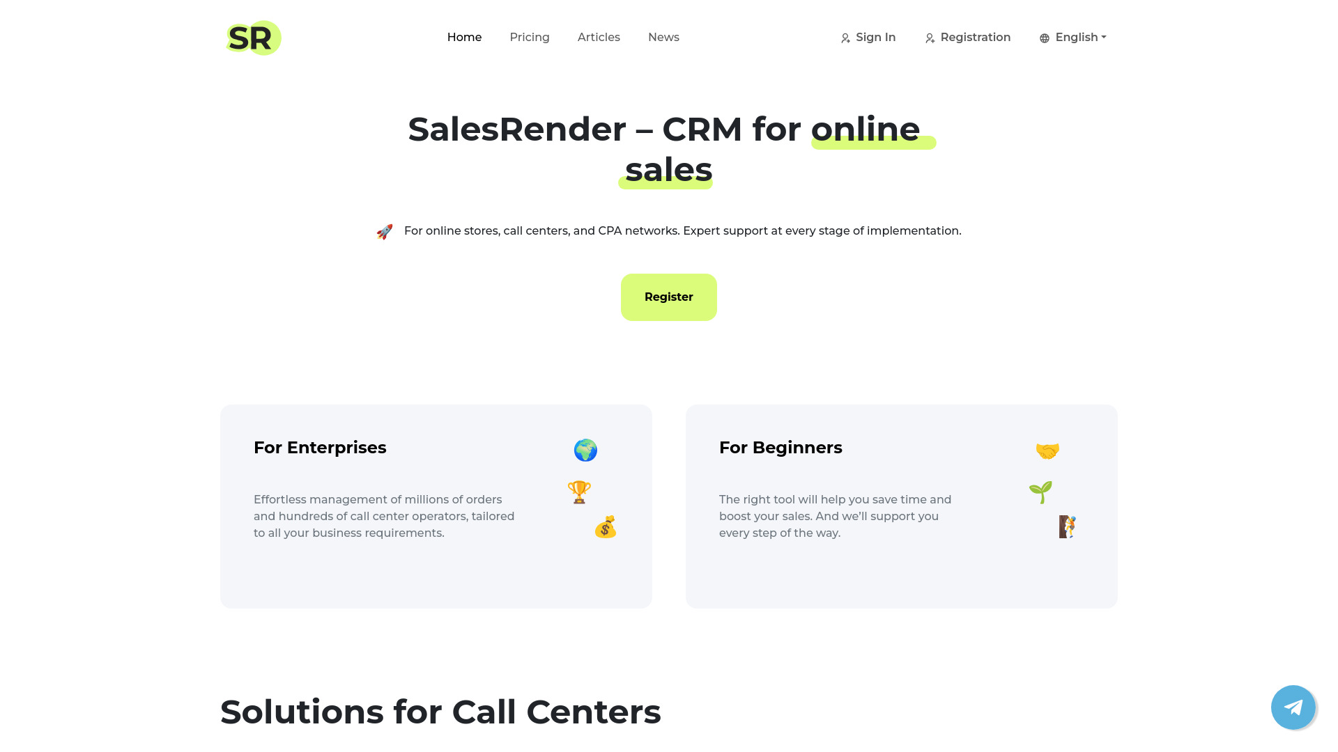 SalesRender CRM : AI Dialer, Call Auditing & Productivity Tracking