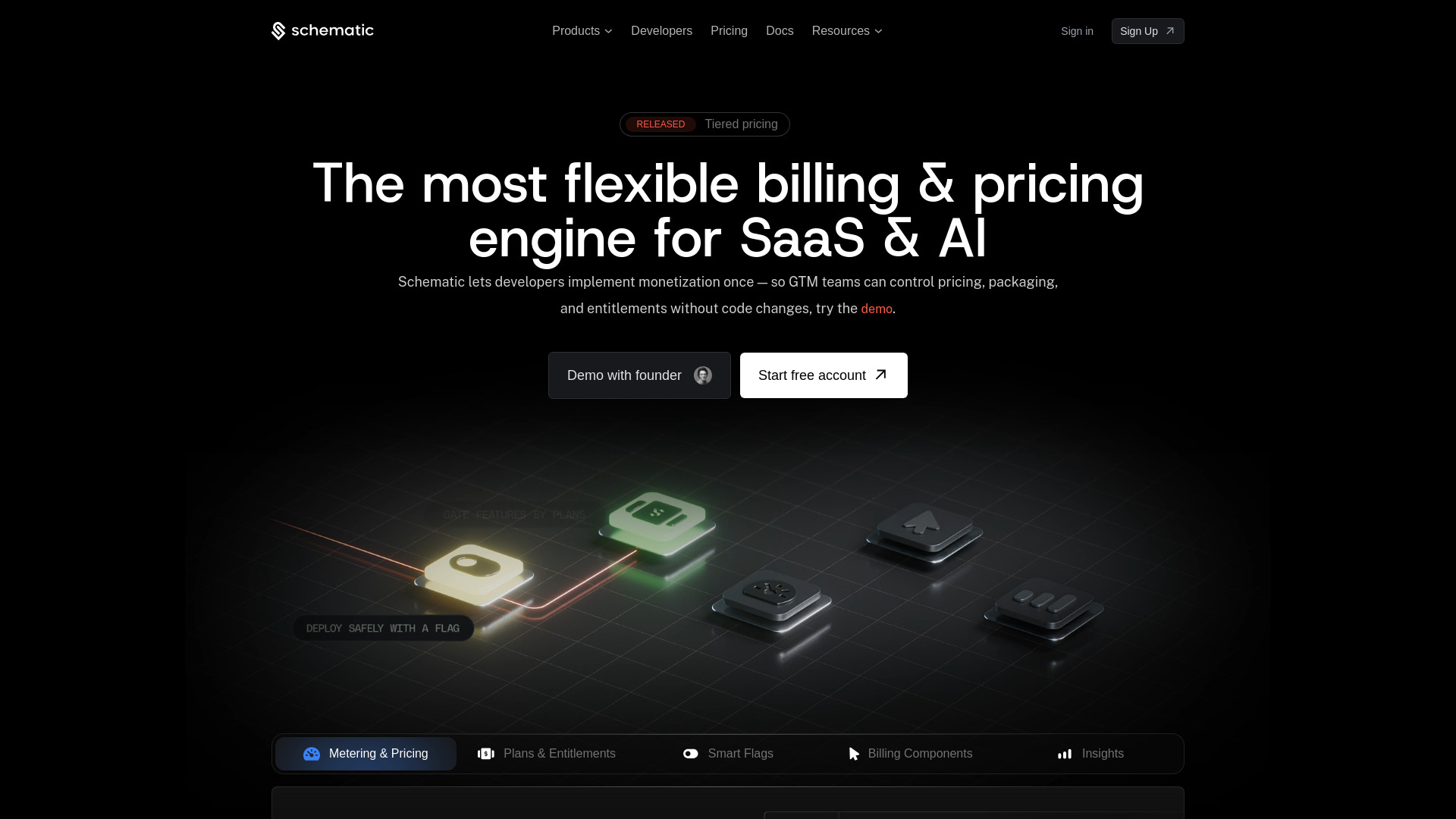 Schematic : No-Code Billing, Usage Pricing, Stripe Integration