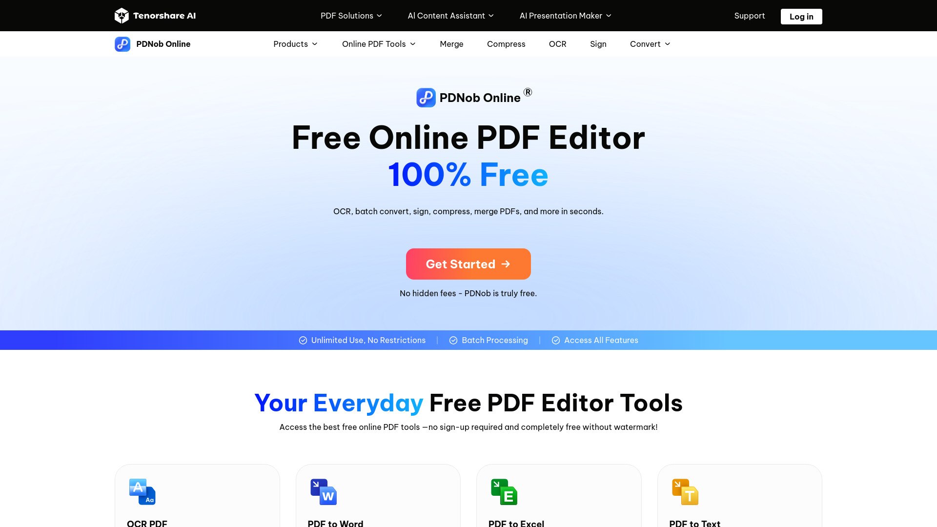 PDNob Online: OCR, Convert, Compress, Merge, Sign & Protect PDFs
