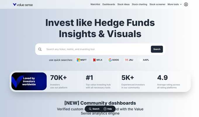 Value Sense: Intrinsic Valuation, Earnings Insights, Value Investing Tools