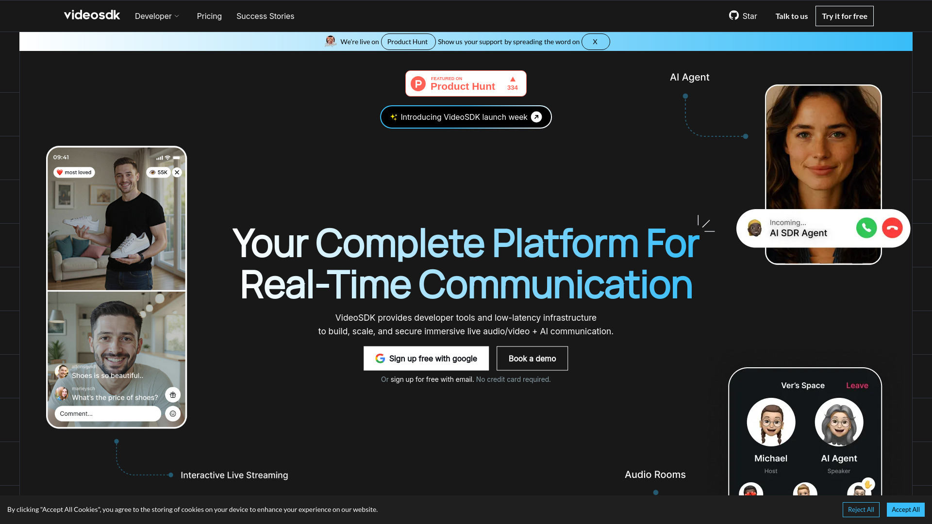 VideoSDK: AI Video Calls, Interactive Streams & AI Agents