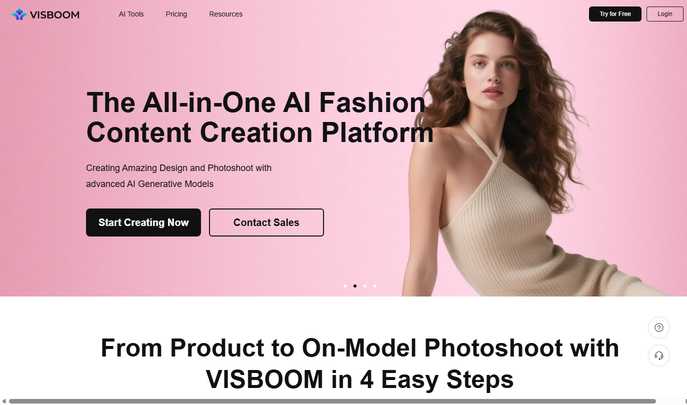 VISBOOM: AI-Powered Virtual Try-On, Background Change & Video Creation for Fashion E-Commerce VISBOOM: AI-Powered Virtual Try-On, Background Change & Video Creation for Fashion E-Commerce