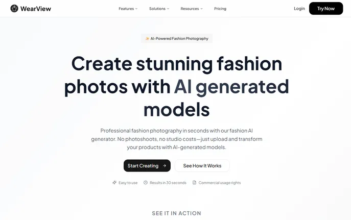 WearView : AI Fashion Model Generator for E-commerce